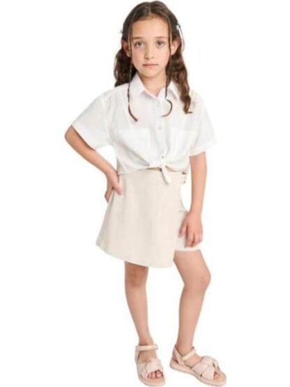 FALDA SHORT LINO MARFIL HOLLY LAND KIDS
