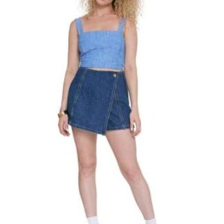 FALDA SHORT MEZCLILLA AZUL INDIGO ATMOSPHERE DNM