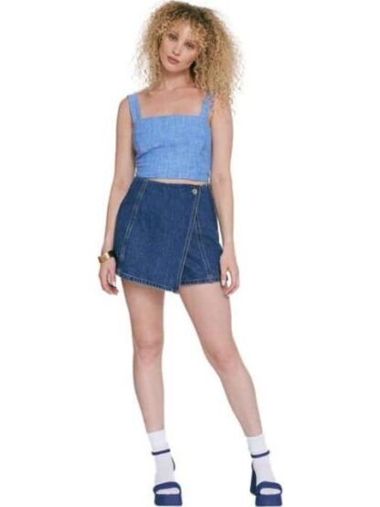 FALDA SHORT MEZCLILLA AZUL INDIGO ATMOSPHERE DNM