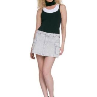 FALDA SHORT MEZCLILLA BLANCO ATMOSPHERE DNM