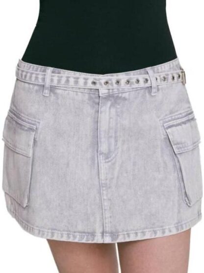 FALDA SHORT MEZCLILLA BLANCO ATMOSPHERE DNM - Image 5