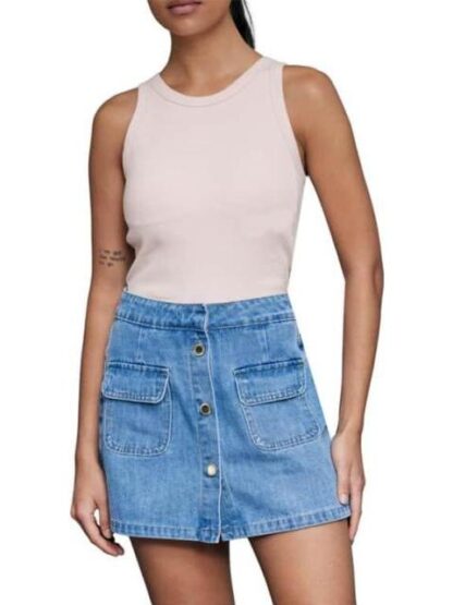 FALDA SHORT MEZCLILLA GRIS ATMOSPHERE DNM - Image 4