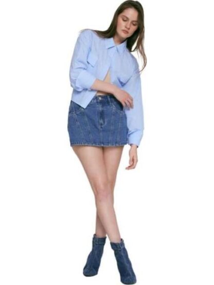 FALDA SHORT MEZCLILLA GRIS ATMOSPHERE DNM - Image 5