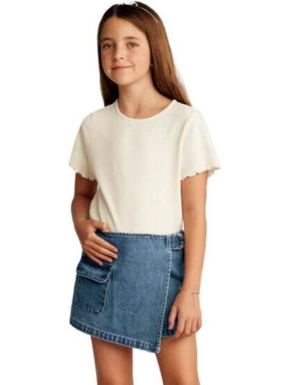 FALDA SHORT MEZCLILLA GRIS HOLLY LAND KIDS - Image 2