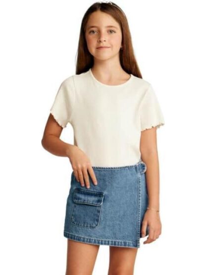 FALDA SHORT MEZCLILLA GRIS HOLLY LAND KIDS - Image 3