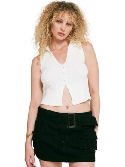 FALDA SHORT MEZCLILLA NEGRO ATMOSPHERE DNM