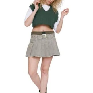 FALDA SHORT MEZCLILLA VERDE ATMOSPHERE DNM