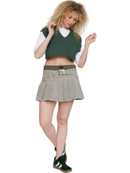 FALDA SHORT MEZCLILLA VERDE ATMOSPHERE DNM