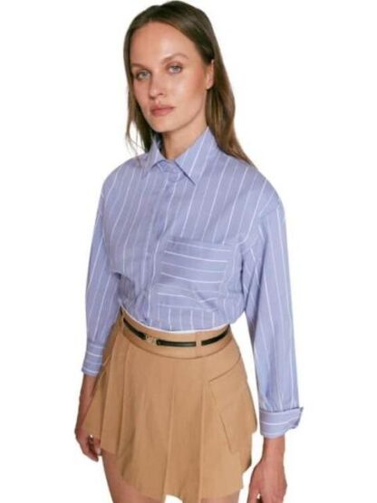 FALDA SHORT POLIESTER CAMEL HOLLY LAND - Image 4