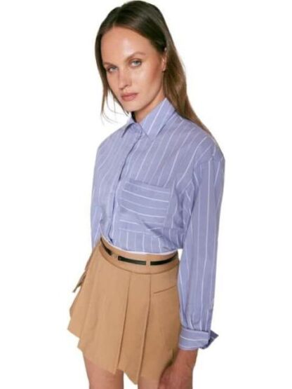 FALDA SHORT POLIESTER CAMEL HOLLY LAND - Image 5