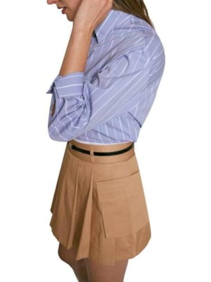 FALDA SHORT POLIESTER CAMEL HOLLY LAND - Image 6