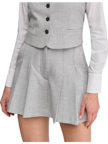 FALDA SHORT TABLEADA GRIS HOLLY LAND - Image 2