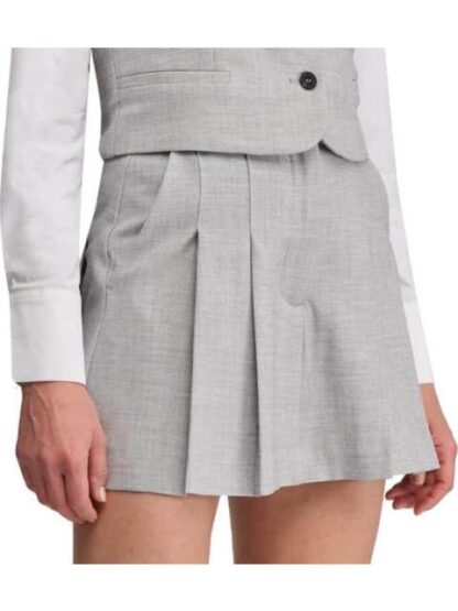 FALDA SHORT TABLEADA GRIS HOLLY LAND - Image 3