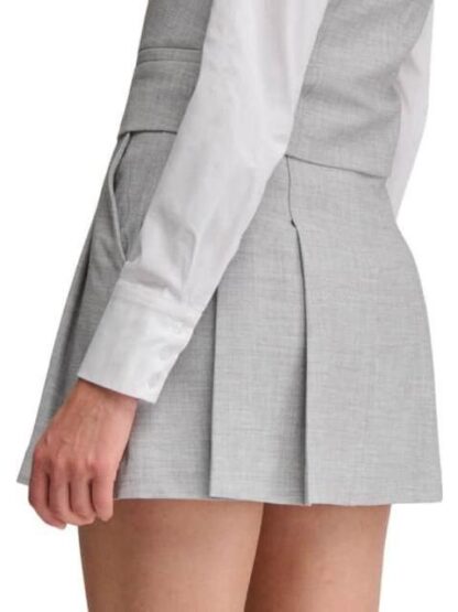 FALDA SHORT TABLEADA GRIS HOLLY LAND - Image 4