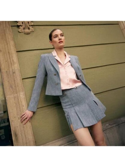 FALDA SHORT TEJIDA AZUL HOLLY LAND - Image 6
