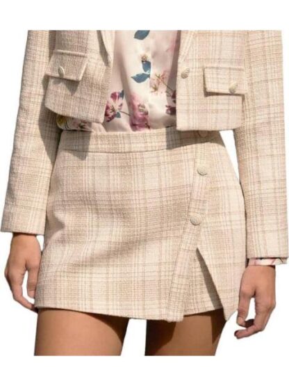 FALDA SHORT TEJIDA CUADROS BICOLOR HOLLY LAND - Image 2