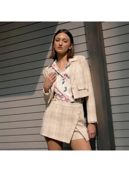 FALDA SHORT TEJIDA CUADROS BICOLOR HOLLY LAND - Image 6