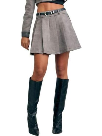 FALDA TABLEADA GRIS HOLLY LAND - Image 2
