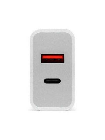 BROBOTIX CARGADOR DE PARED 18W 5V 1X USB-A 3.0 1X USB-C BLANCO - Image 3