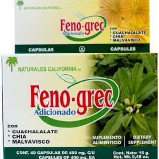 FENOGRECO REFORZADO 40 CAP NATURALES CALIFORNIA