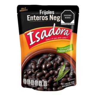 FRIJOLES ENTEROS NEGROS ISADORA 454 GR