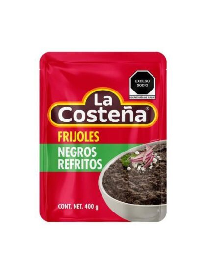 FRIJOLES REFRITOS NEGROS LA COSTEÑA 400 GR