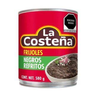 FRIJOLES REFRITOS NEGROS LA COSTEÑA 580 GR