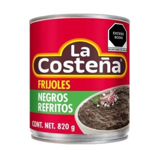 FRIJOLES REFRITOS NEGROS LA COSTEÑA 820 GR