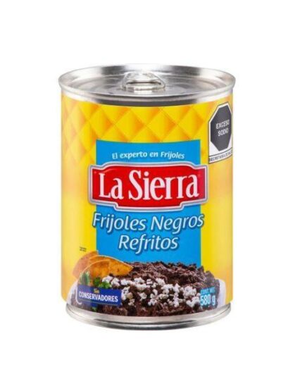 FRIJOLES REFRITOS NEGROS LA SIERRA 580 GR