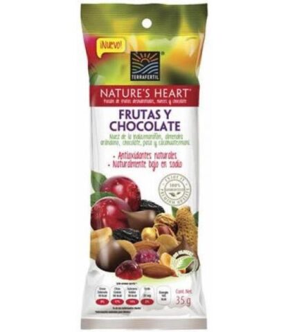 FRUTAS Y CHOCOLATE 35 G NATURES HEART P 12