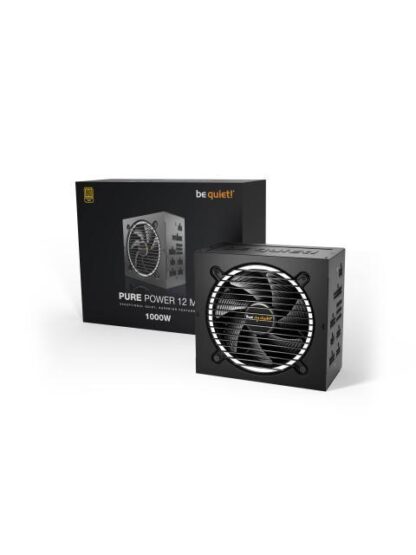 FUENTE DE PODER BE QUIET BE QUIET PURE POWER 12 M 1000W GOLD FULL MODULAR EFICIENCIA 80 PLUS ORO CUMPLE CON TODAS LAS ESPECIFICACIONES ATX 3.1