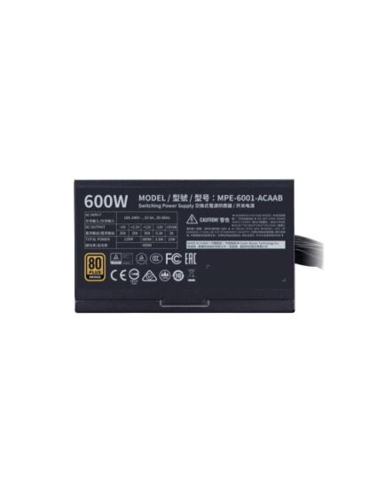 FUENTE DE PODER COOLER MASTER MWE 600 80 PLUS BRONZE 24-PIN ATX 120MM 600W - Image 6
