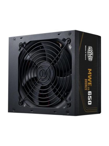 FUENTE DE PODER COOLER MASTER MWE 650 BRONZE V3 80 PLUS BRONZE 24-PIN ATX 120MM 650W
