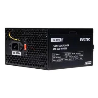 FUENTE DE PODER EVOTEC EV-600 24-PIN ATX 120MM 600W