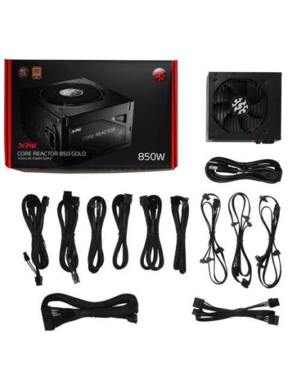 FUENTE DE PODER XPG CORE REACTOR 80 PLUS GOLD 24-PIN ATX 120MM 850W - ¡PRECIO ESPECIAL LIMITADO A 5 UNIDADES POR CLIENTE! - Image 2