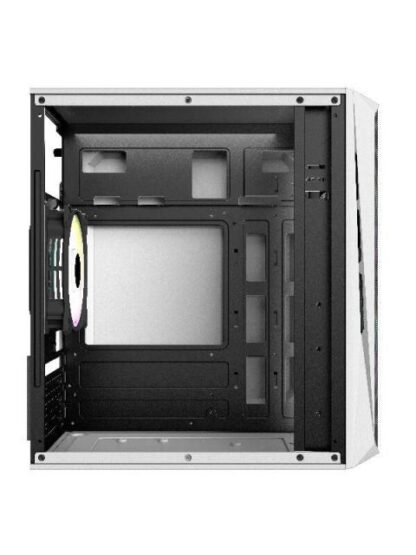 GABINETE ACTECK DOOM GI630 CON VENTANA MICRO-TOWER MICRO-ATX-MINI-ITX USB 3.0-2.0 CON FUENTE DE 500W 3 VENTILADORES RGB INSTALADOS BLANCO - Image 4