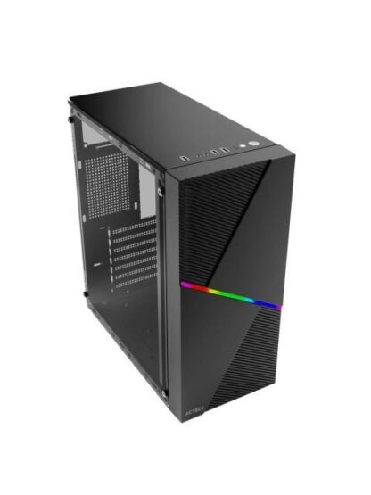 GABINETE ACTECK DRACO GM450 CON VENTANA RGB MIDI-TOWER ATX-MICRO-ATX-MINI ATX USB 2.0 CON FUENTE DE 500W SIN VENTILADORES INSTALADOS NEGRO - Image 4