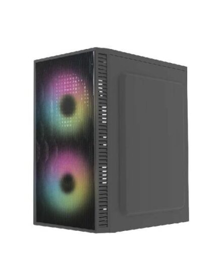 GABINETE ACTECK FUJI GC470 CON VENTANA MINI-TOWER MICRO-ATX-ITX USB 3.0-2.0 CON FUENTE DE 500W 2 VENTILADORES RGB INSTALADOS NEGRO - Image 5