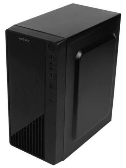 GABINETE ACTECK KIOTO GC220 CON VENTANA MICRO TOWER MICRO ATX-MINI-ITX USB 2.0 CON FUENTE 500W SIN VENTILADORES INSTALADOS NEGRO - Image 2