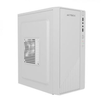 GABINETE ACTECK KIOTO GC220F MINI-TOWER MICRO-ATX-MINI-ITX USB 2.0 CON FUENTE DE 500W SIN VENTILADORES INSTALADOS BLANCO