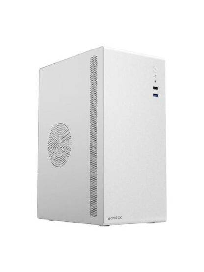 GABINETE ACTECK NEUSS PLUS GI707 MINI-TOWER MICRO-ATX-ITX USB 2.0-3.0 CON FUENTE DE 450W 1 VENTILADOR INSTALADO BLANCO
