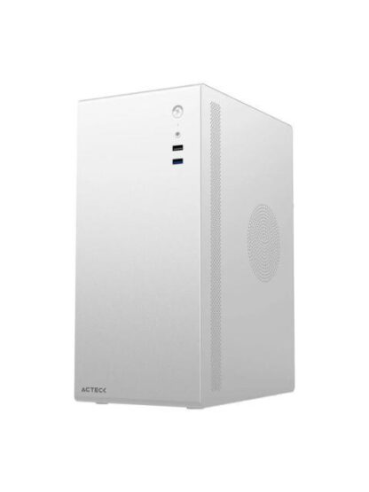 GABINETE ACTECK NEUSS PLUS GI707 MINI-TOWER MICRO-ATX-ITX USB 2.0-3.0 CON FUENTE DE 450W 1 VENTILADOR INSTALADO BLANCO - Image 2