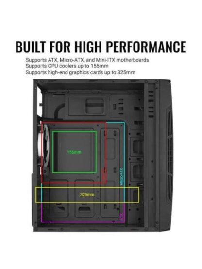GABINETE AEROCOOL TALON NEGRO 4711099472437 - Image 6