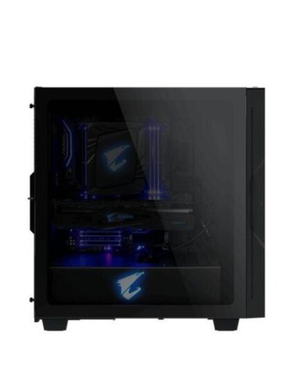 GABINETE AORUS C300 GLASS CON VENTANA RGB MIDI-TOWER ATX-MICRO ATX-MINI-ITX USB 3.0 SIN FUENTE 2 VENTILADORES INSTALADOS NEGRO - Image 3