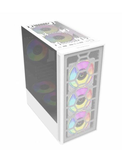 GABINETE BALAM RUSH DRAGONFLY II MESH GM740 CON VENTANA MINI-TOWER ATX-MICRO ATX-MINI-ATX USB 3.0 SIN FUENTE 4 VENTILADORES RGB INSTALADOS BLANCO - Image 2