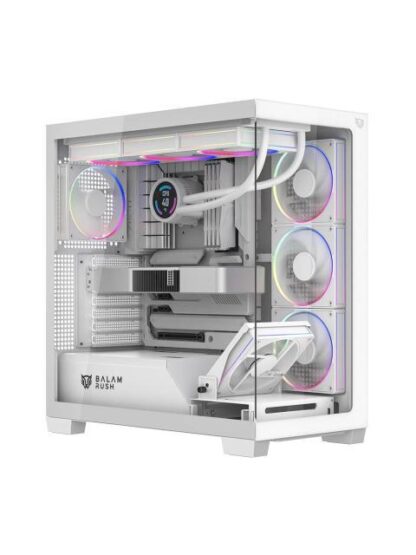 GABINETE BALAM RUSH TANK POLAR 7900 MIDI-TOWER ATX-MICRO-ATX-MINI-ITX USB 2.0-3.0 SIN FUENTE 5 VENTILADORES INSTALADOS BLANCO - Image 6