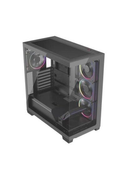 GABINETE BALAM RUSH TANK POLAR 7900 MIDI-TOWER ATX-MICRO-ATX-MINI-ITX USB 2.0-3.0 SIN FUENTE 5 VENTILADORES INSTALADOS NEGRO - Image 2