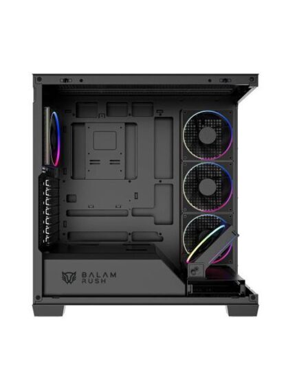 GABINETE BALAM RUSH TANK POLAR 7900 MIDI-TOWER ATX-MICRO-ATX-MINI-ITX USB 2.0-3.0 SIN FUENTE 5 VENTILADORES INSTALADOS NEGRO - Image 4