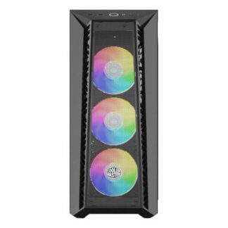 GABINETE COOLER MASTER MASTERBOX 520 ARGB CON VENTANA MIDI-TOWER ATX-EATX-MICRO ATX-MINI-ITX USB 3.2 SIN FUENTE 3 VENTILADORES ARGB INSTALADOS NEGRO
