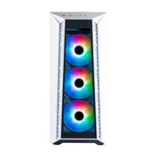 GABINETE COOLER MASTER MASTERBOX MB520 ARGB BLANCO MIDI-TOWER ATX-EATX-MICRO-ATX-MINI-ITX-SSI-CEB USB 3.0 SIN FUENTE 4 VENTILADORES INSTALADOS BLANCO
